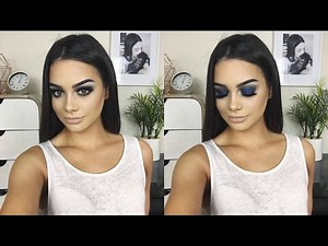 Navy Blue Smokey Eye Tutorial