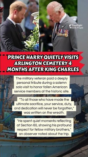 🎖️ Prince Harry Quietly Visits Arlington Cemetery! 🎖️