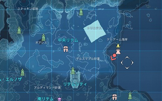 PSO2NGS リテム区域技能点位置跑图 6 1塔共计10点