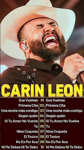 Carin Leon Mix Exitos 2025 Mejor Canción de Carin Leon