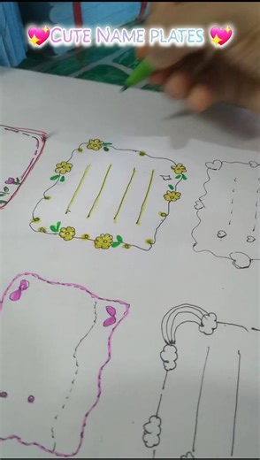 Cute name plates for ur new classes #nameplates #craft