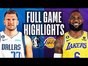 MAVERICKS at LAKERS | FULL GAME HIGHLIGHTS | January 12, 2023