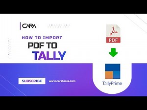 How to Import PDF Bank Statements into Tally (CARATOOLS Guide)