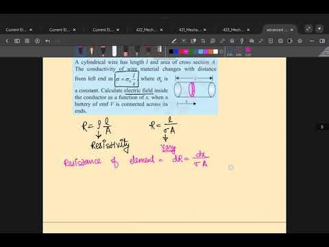 Calculation of Resistance (Part 3): Solving Problems with Variable Conductivity (Non-Uniform Wire)