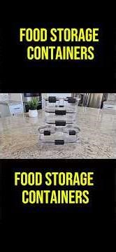 Food Storage Containers, 14 Piece Plastic Containers with Lids, BPA-Free, Leak Proof, Clear