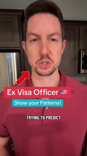 Show your Patterns! 📈 Applying for a U.S. Visa in 2026? Most people get denied because they don’t know the “unspoken rules.” As a Former U.S. Visa Officer, I’m showing you exactly what happens on the other side of the window so you can get your approval 🇺🇸✅ 💬 Have a specific question about your case? Let’s talk. 🔗Book a 1-on-1 consultation: VisaInterviewCoach.com #USvisa #visainterview #visarefusal #immigrationtips #travelUSA