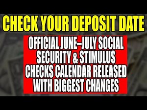 Official June–July Social Security & Stimulus Payment Dates Released Major Changes & Deposit Alerts!