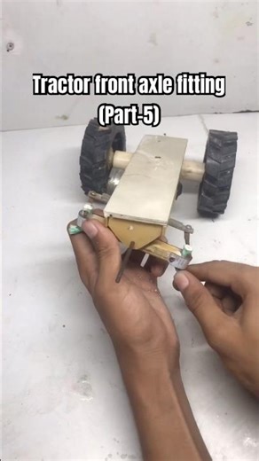 How to make tractor or tractor kaise bnaye pvc pipe se or front axle fitting done#treandingshort