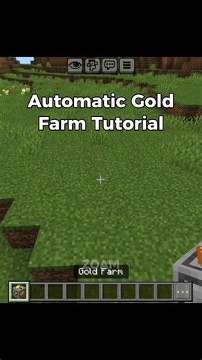 Zoam | Automatic Gold Farm Tutorial ⚡ . #minecraft #minecraftpe #mcpe #viral #foryou #foryoupage | Instagram