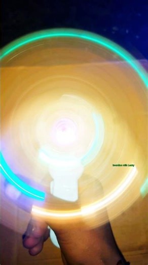 | how to make dc motor spinning light |#dcmotor #project #experiment #tech