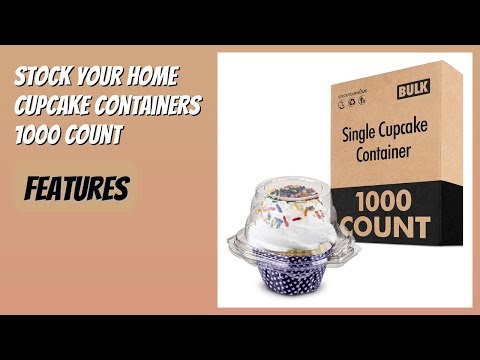 REVIEW (2026): Stock Your Home Cupcake Containers 1000 Count. Features