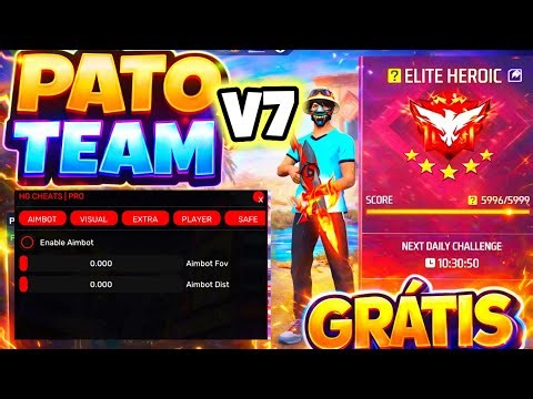 🔰 Mod Menu FF Pato Team HS 100% Headshot Free and Updated 🔰 Mod Menu Free Fire Pato Team V7 🔰 Hac...