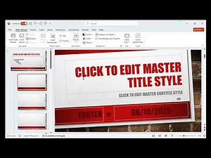 How to Create & Edit a PowerPoint Template (Edit All Slides with Master Slide)