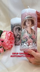 102K views · 2.5K reactions | Decoupage on candles Tutorial Rice...
