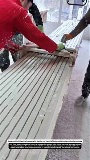 Advanced Mold Casting Process with Reinforced Material | Industrial Manufacturing Technology.