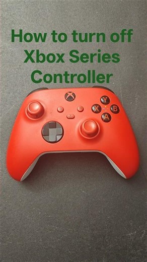 How to turn off Xbox series Controller