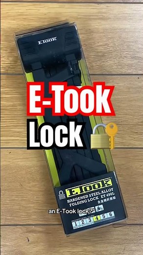 How to use an E-Took folding lock 🛴🔐 #lock #locks #scooter #electricbike