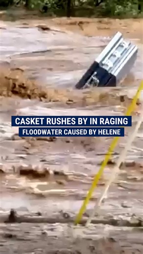 603K views · 4.8K reactions | 'STATE OF SHOCK': Tennessee community devastated by Helene spots casket floating through raging floodwaters in heartbreaking aftermath of the deadly storm. | Fox News | Facebook