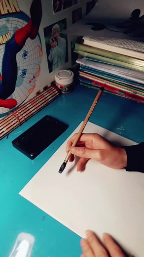 Captivating Calligraphy Drawing Process