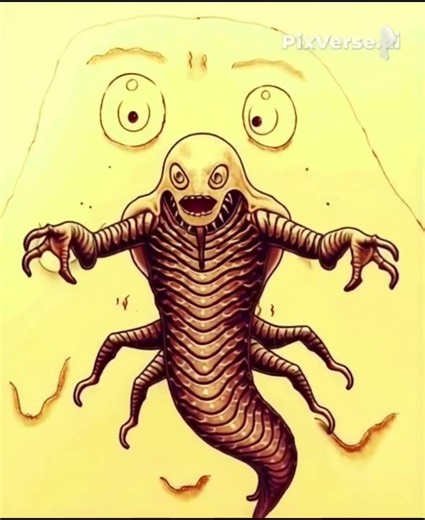 blob chestburster animation #ai #animation #drawing #cartoon #digitalart