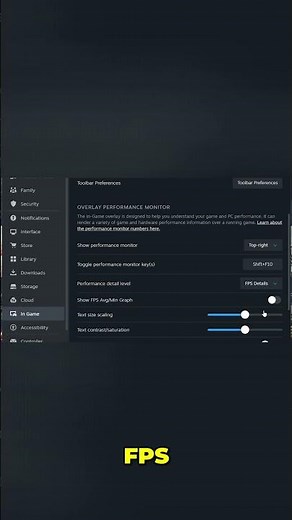 How to Set Up Steam Performance Monitor for ANY Game (2026) #shorts #techtips #gamingtips #steam