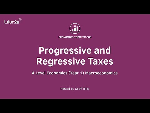Progressive and Regressive Taxes - A Level and IB Economics
