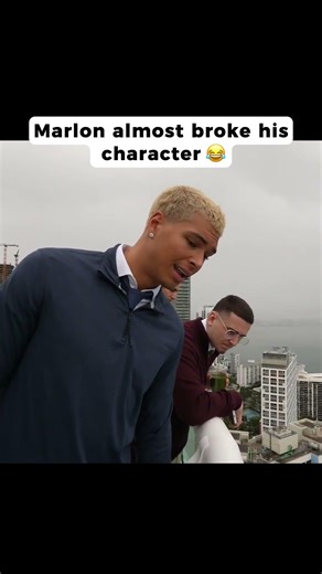 Marlon ALMOST broke character 😂