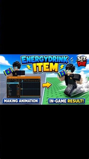 Making Energy Drink Item for Sit Or Die | Roblox Studio