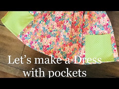 Kids Pocket Dress ( Little Lizard King Pattern) Mackinac Island Pattern