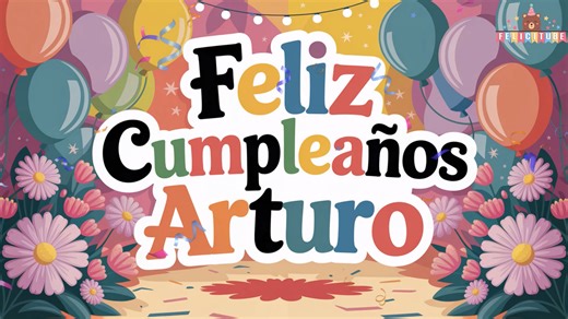 Feliz Cumpleaños Arturo - Canción de Cumpleaños para Arturo | Felicitación musical llena de alegría Hoy celebramos a Arturo con una canción de cumpleaños personalizada que lo hará sentir único en su día especial. Esta felicitación musical es perfecta para compartir con familiares y amigos, ya sea en una reunión, en una videollamada o como un regalo sorpresa en su fiesta. Las canciones de cumpleaños personalizadas son una forma original y emotiva de transmitir cariño y buenos deseos. Este tema de