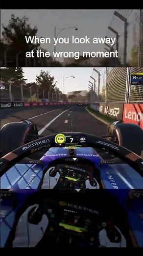 F1 25 The wrong moment #gameplay #f1 #shorts #subscribe