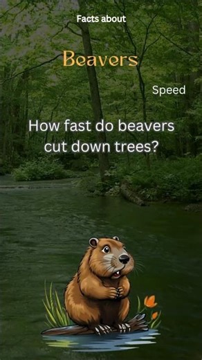 Beaver Fact 42 - How fast do beavers cut down trees?