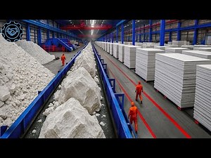How Drywall Is Made From Gypsum In Massive Production Lines Every Year – 34 Billion Square Feet