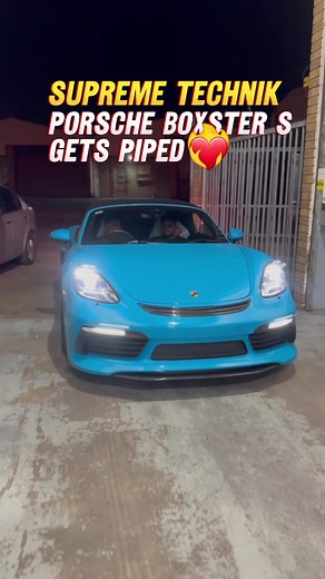 Let's try this again 🤣 Porsche Boxster gets Supreme Pipes !! *All actions performed in a controlled environment by professionals!!