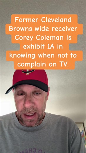 Former Cleveland Browns wide receiver Corey Coleman is exhibit 1A in knowing when not to complain on TV. #clevelandbrowns #browns #buffalobills #coreycoleman #nfl