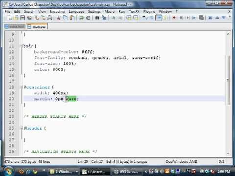 Quick HTML/CSS Tutorials: The Container/Wrapper