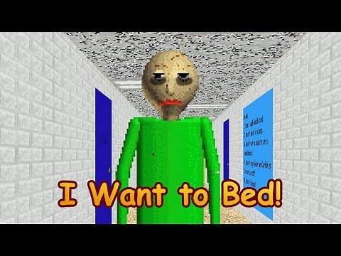 baldi is sleepy but sweet dreams | Baldi Tired [Baldi's Basics Mod]