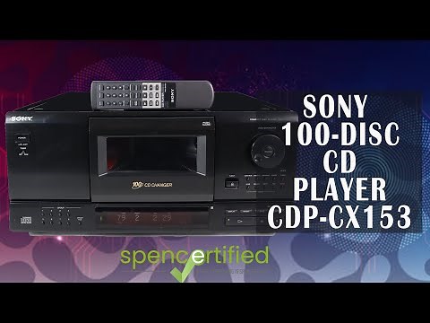 SONY VINTAGE 100-DISC CD PLAYER CHANGER WITH GROUP PLAY CDP-CX153 COMPACT DISC CAROUSEL JUKEBOX