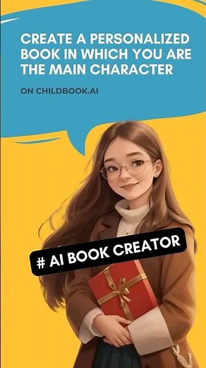 Create a personalized AI book in 3 simple steps on childbook.ai #aibook #bookcreator #ainews #ai