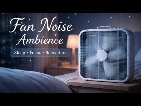 🌙 Fan Noise Ambience | Steady Background Sound for Sleep, Focus & Relaxation (1 Hour)