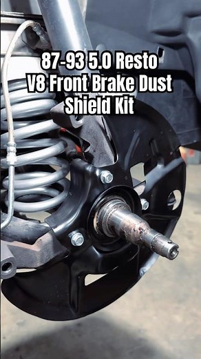 5.0 Resto Front Brake Rotor Dust Shield Kit (87-93 5.0) #latemodelresto #shorts