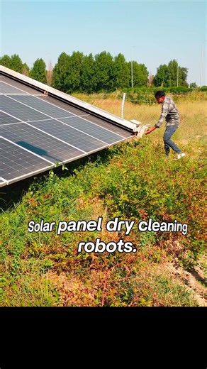 Switch to modern solar panel cleaning through robots. No need of water, Reduce labour caused by 90%.