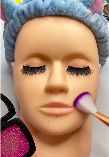ASMR Mannequin makeup fast blush glitter #asmr #asmrsounds #asmrvideo #mannequin #forgirls