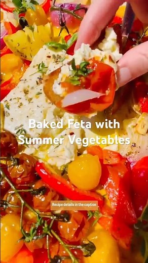 Baked Feta with Summer Vegetables