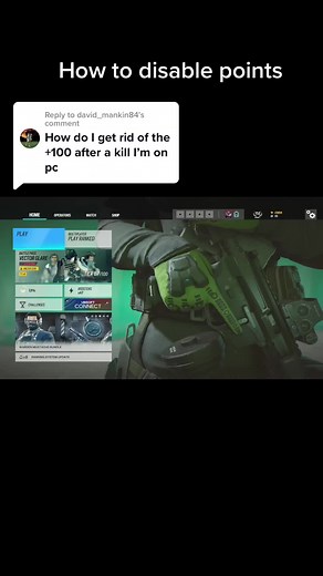 How to Turn Off Points in Rainbow Six Siege