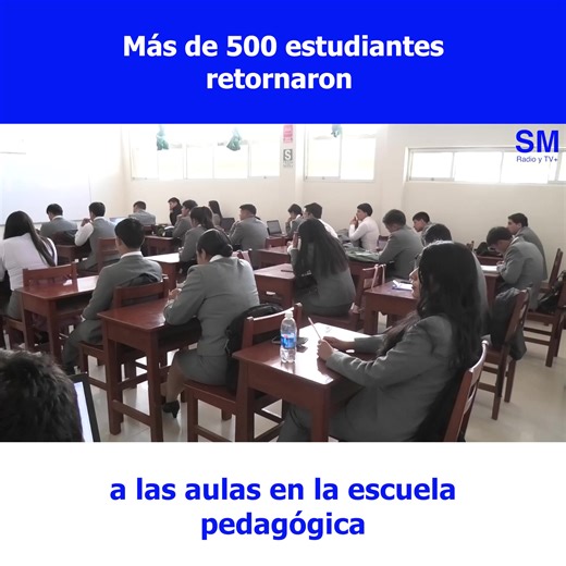 Más de 500 estudiantes retornaron a las aulas en la escuela pedagógica