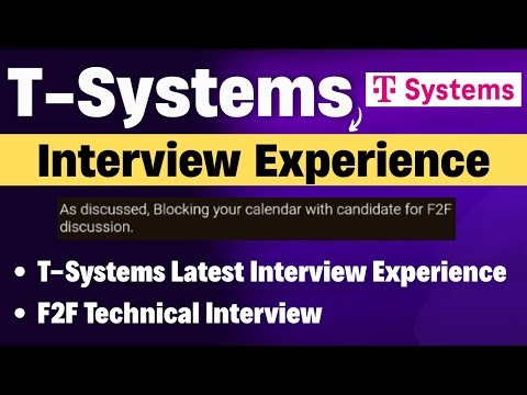🔥T-System Biggest Interview Started | T-Systems Interview Experience 2025 | Face to Face Interview