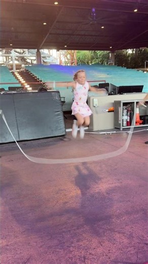 Jump rope at Disney World with Ivy!