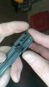 Changing the Windscreen Wiper rubber (only) blade on Mercedes WetWiper blades.