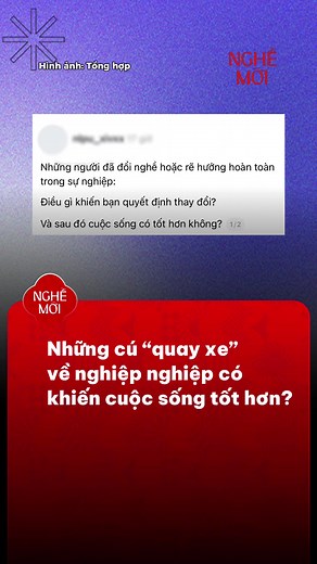 Thay đổi sự nghiệp, cuộc sống thăng hoa